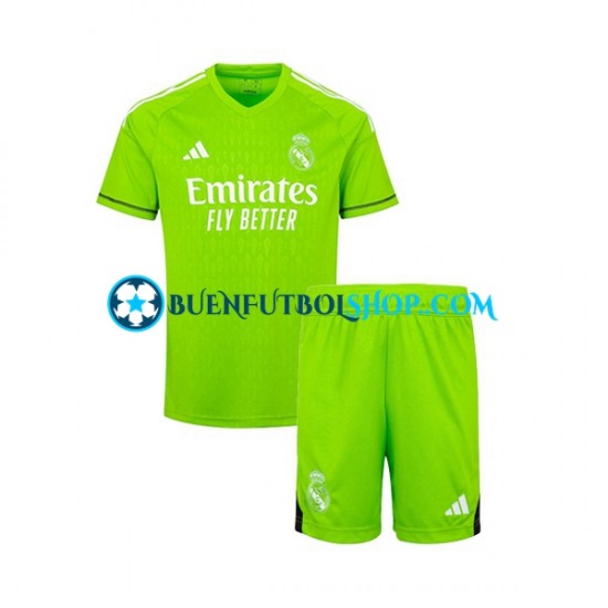 Camiseta de Fútbol Real Madrid Portero 2023-2024 Primera Equipación Manga Corta Niño