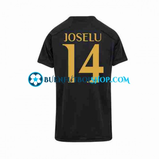 Camiseta de Fútbol Real Madrid Joselu 14 2023-2024 Tercera Equipación Manga Corta Hombre