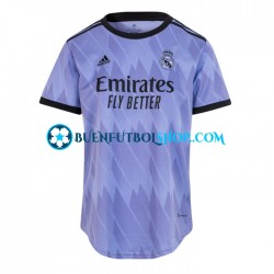 Camiseta de Fútbol Real Madrid 2022-2023 Segunda Equipación Manga Corta para Mujer Camiseta de Fútbol Real Madrid 2022-2023 Segunda Equipación Manga Corta para Mujer