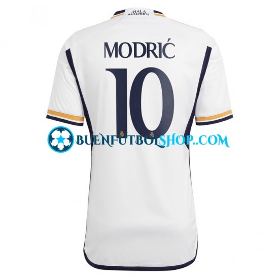 Camiseta de Fútbol Real Madrid Modric 10 2023-2024 Primera Equipación Manga Corta Hombre