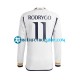 Camiseta de Fútbol Real Madrid Rodrygo Goes 11 2023-2024 Primera Equipación Manga Larga Hombre