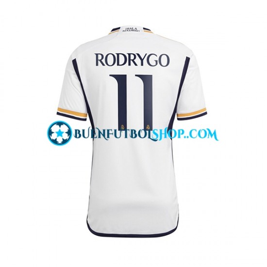 Camiseta de Fútbol Real Madrid Rodrygo Goes 11 2023-2024 Primera Equipación Manga Corta Hombre