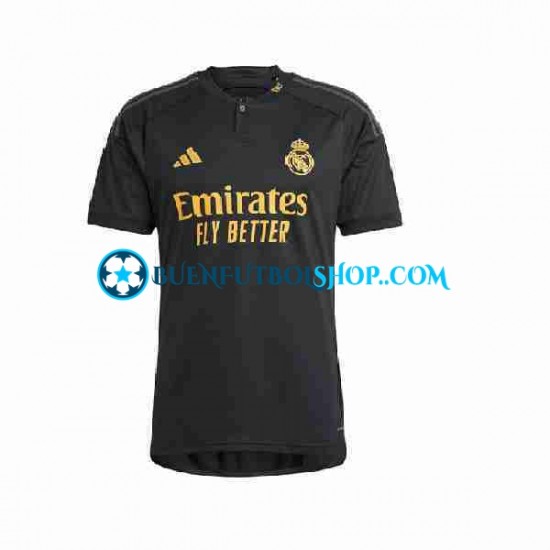 Camiseta de Fútbol Real Madrid 2023-2024 Tercera Equipación Manga Corta Hombre