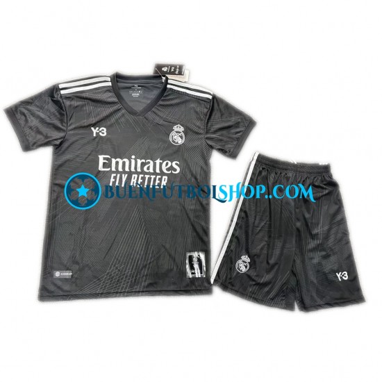 Camiseta de Fútbol Real Madrid Y-3 2021-2022 Cuarta Equipación Manga Corta Niño