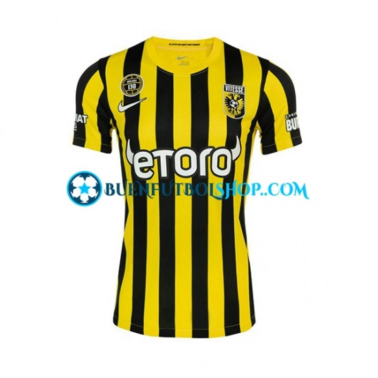 Camiseta de Fútbol SBV Vitesse 2022-2023 Primera Equipación Manga Corta Hombre