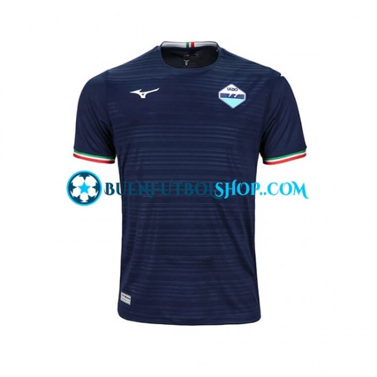 Camiseta de Fútbol SS Lazio 2023-2024 Segunda Equipación Manga Corta Hombre