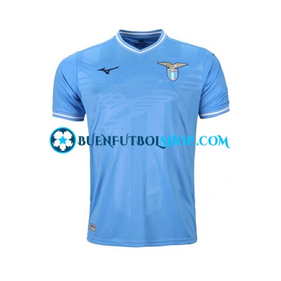 Camiseta de Fútbol SS Lazio 2023-2024 Primera Equipación Manga Corta Hombre