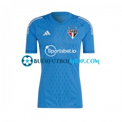 Camiseta de Fútbol Sao Paulo Portero FC 2023 Segunda Equipación Manga Corta Hombre Camiseta de Fútbol Sao Paulo Portero FC 2023 Segunda Equipación Manga Corta Hombre