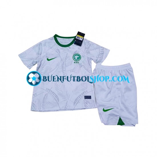 Camiseta de Fútbol Arabia Saudita World Cup 2022 Primera Equipación Manga Corta Niño