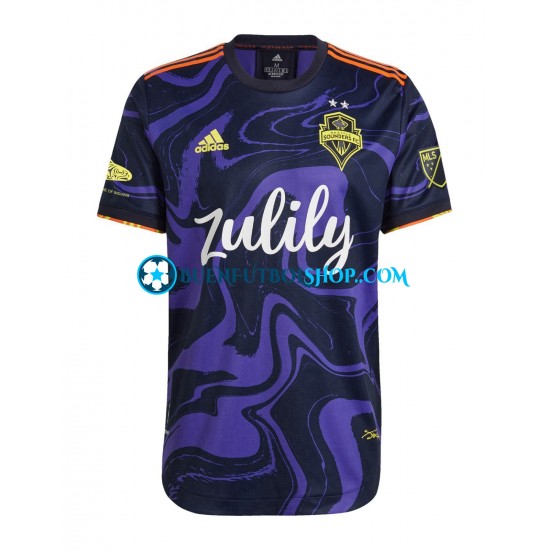 Camiseta de Fútbol Seattle Sounders FC 2022 Segunda Equipación Manga Corta Hombre