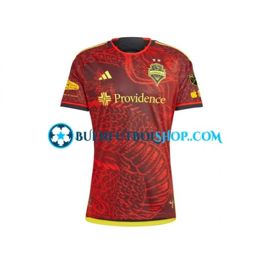 Camiseta de Fútbol Seattle Sounders FC 2023-2024 Segunda Equipación Manga Corta Hombre