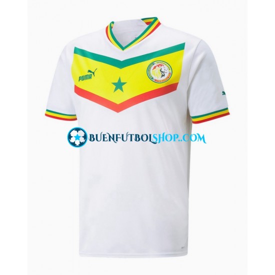 Camiseta de Fútbol Senegal World Cup 2022 Primera Equipación Manga Corta Hombre