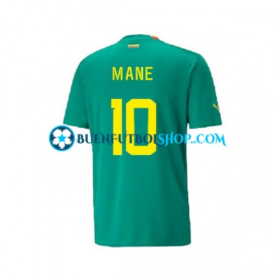 Camiseta de Fútbol Senegal Mane World Cup 2022 Segunda Equipación Manga Corta Hombre