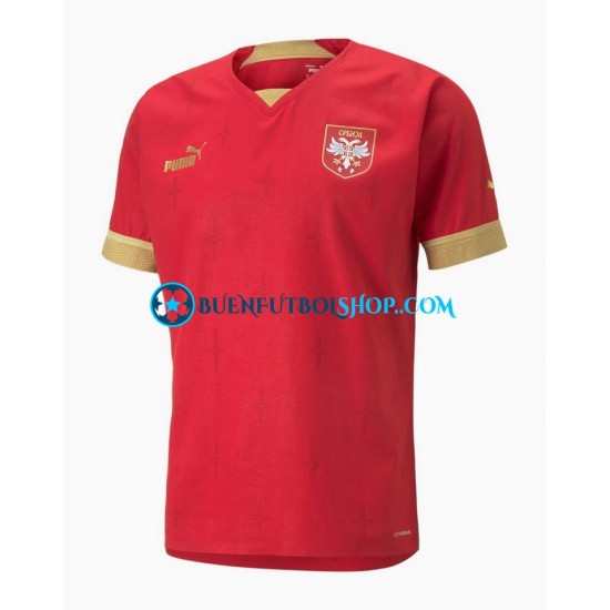 Camiseta de Fútbol Serbia World Cup 2022 Primera Equipación Manga Corta Hombre