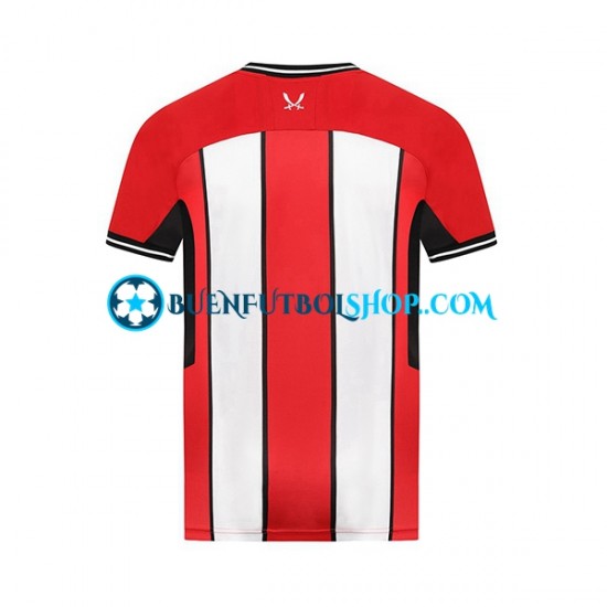 Camiseta de Fútbol Sheffield United 2023-2024 Primera Equipación Manga Corta Hombre