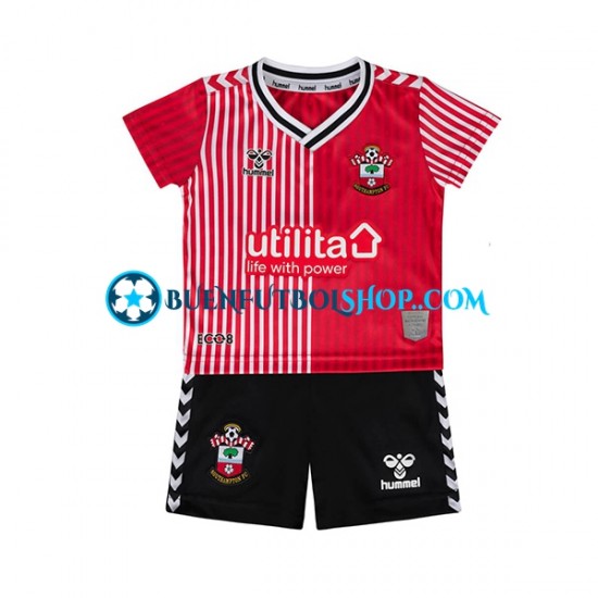 Camiseta de Fútbol Southampton 2023-2024 Primera Equipación Manga Corta Niño