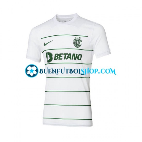 Camiseta de Fútbol Sporting CP 2023-2024 Segunda Equipación Manga Corta Hombre