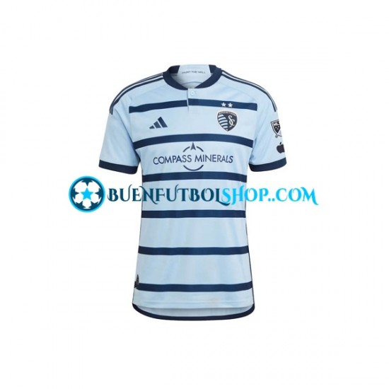 Camiseta de Fútbol Sporting Kansas City 2023-2024 Primera Equipación Manga Corta Hombre