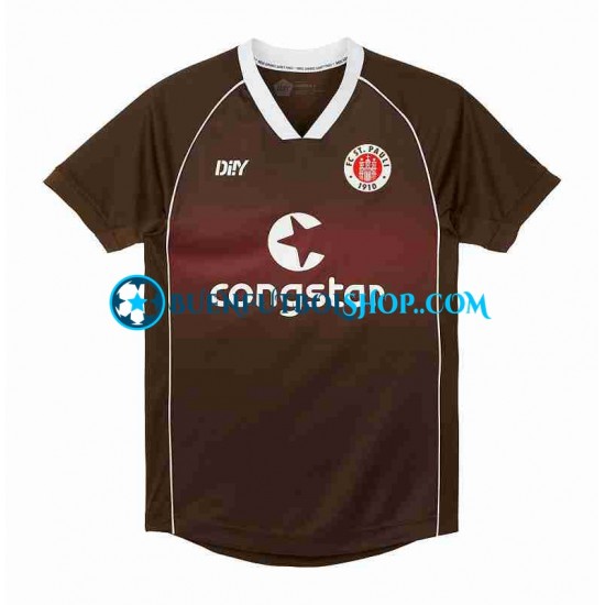 Camiseta de Fútbol St Pauli 2023-2024 Primera Equipación Manga Corta Hombre