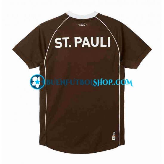 Camiseta de Fútbol St Pauli 2023-2024 Primera Equipación Manga Corta Hombre