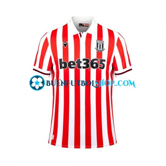 Camiseta de Fútbol Stoke City 2023-2024 Primera Equipación Manga Corta Hombre