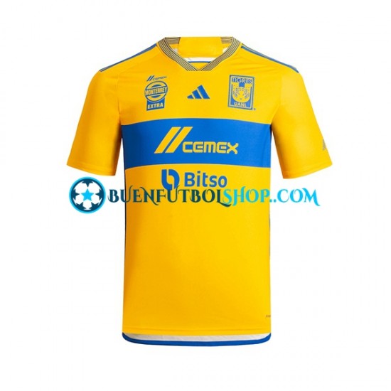 Camiseta de Fútbol Tigres UANL 2023-2024 Primera Equipación Manga Corta Hombre