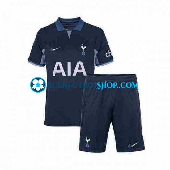 Camiseta de Fútbol Tottenham Hotspur 2023-2024 Segunda Equipación Manga Corta Niño