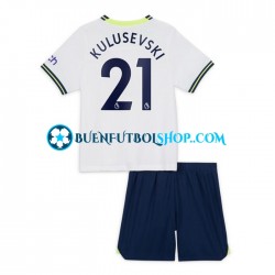 Camiseta de Fútbol Tottenham Hotspur Dejan Kulusevski 21 2022-2023 Primera Equipación Manga Corta Niño Camiseta de Fútbol Tottenham Hotspur Dejan Kulusevski 21 2022-2023 Primera Equipación Manga Corta Niño