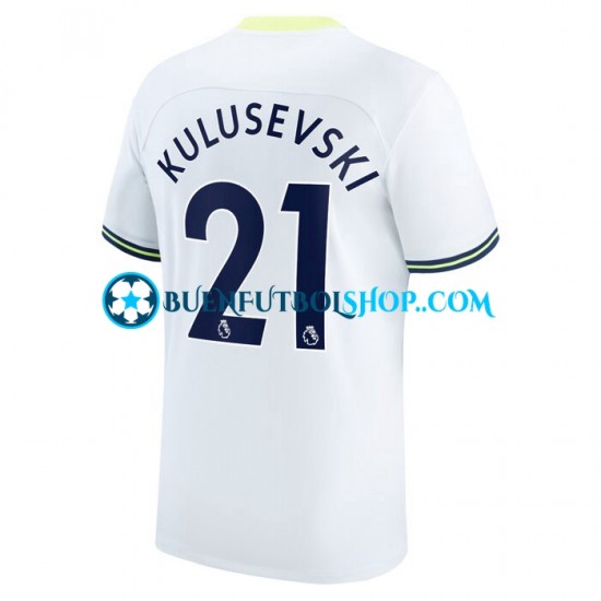 Camiseta de Fútbol Tottenham Hotspur Dejan Kulusevski 21 2022-2023 Primera Equipación Manga Corta Hombre