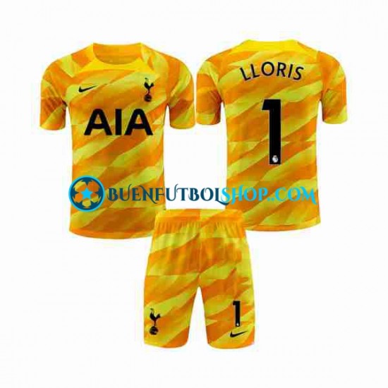 Camiseta de Fútbol Tottenham Hotspur Portero Hugo 2023-2024 Segunda Equipación Naranja Manga Corta Niño