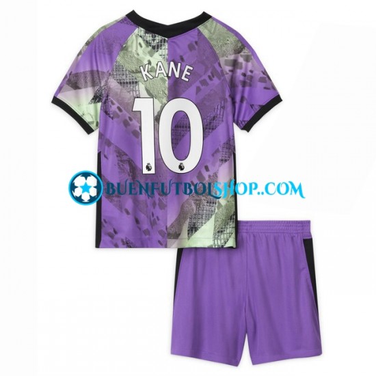 Camiseta de Fútbol Tottenham Hotspur Harry Kane 10 2021-2022 Tercera Equipación Manga Corta Niño