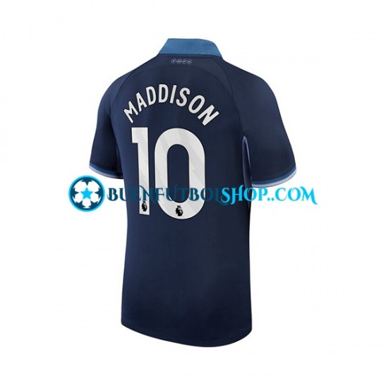 Camiseta de Fútbol Tottenham Hotspur James Maddison 10 2023-2024 Segunda Equipación Manga Corta Hombre