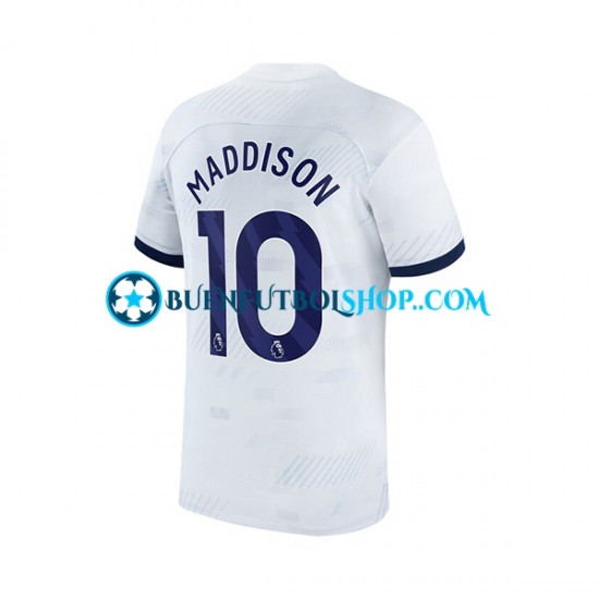 Camiseta de Fútbol Tottenham Hotspur James Maddison 10 2023-2024 Primera Equipación Manga Corta Hombre