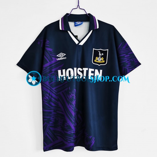 Camiseta de Fútbol Tottenham Hotspur Retro 1994-1995 Segunda Equipación Manga Corta Hombre