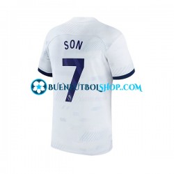 Camiseta de Fútbol Tottenham Hotspur Son Heung-min 7 2023-2024 Primera Equipación Manga Corta Hombre