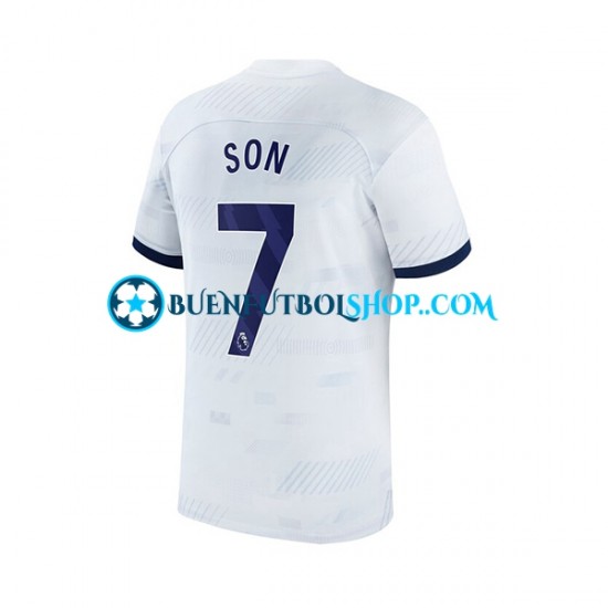 Camiseta de Fútbol Tottenham Hotspur Son Heung-min 7 2023-2024 Primera Equipación Manga Corta Hombre