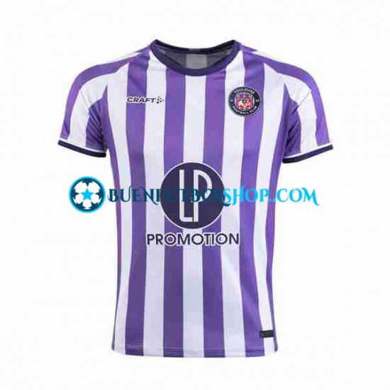 Camiseta de Fútbol Toulouse 2023-2024 Primera Equipación Manga Corta Hombre