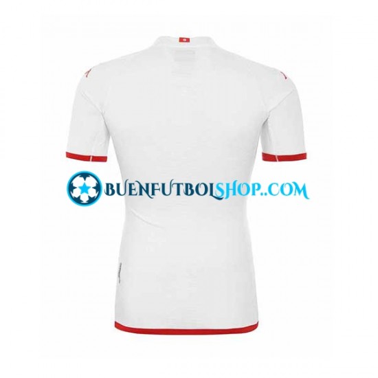 Camiseta de Fútbol Túnez World Cup 2022 Segunda Equipación Manga Corta Hombre