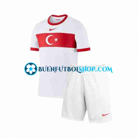 Camiseta de Fútbol Turquía 2023-2024 Primera Equipación Manga Corta Niño