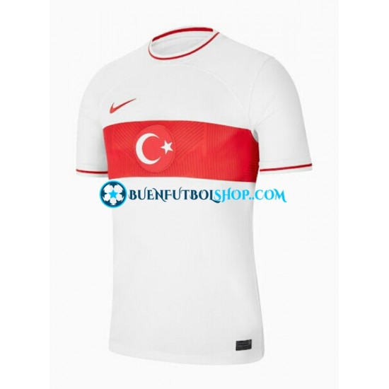 Camiseta de Fútbol Turquía 2022-2023 Primera Equipación Manga Corta Hombre