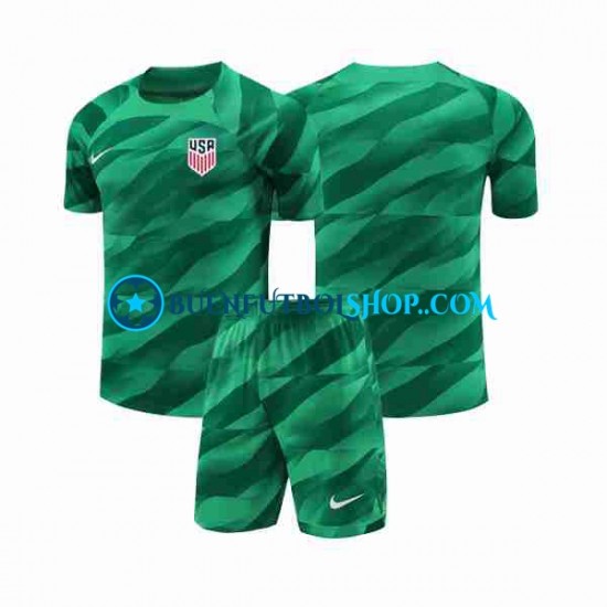 Camiseta de Fútbol Estados Unidos Portero 2023-2024 Primera Equipación Manga Corta Niño