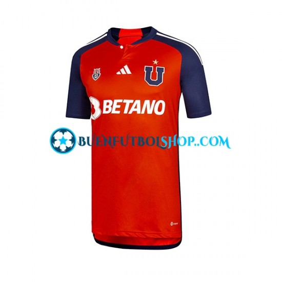 Camiseta de Fútbol Universidad de Chile 2023 Segunda Equipación Manga Corta Hombre