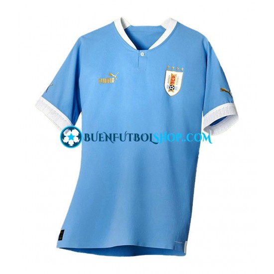 Camiseta de Fútbol Uruguay World Cup 2022 Primera Equipación Manga Corta Hombre