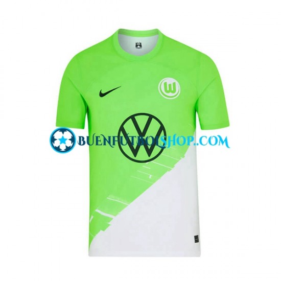 Camiseta de Fútbol VfL Wolfsburg 2023-2024 Primera Equipación Manga Corta Hombre