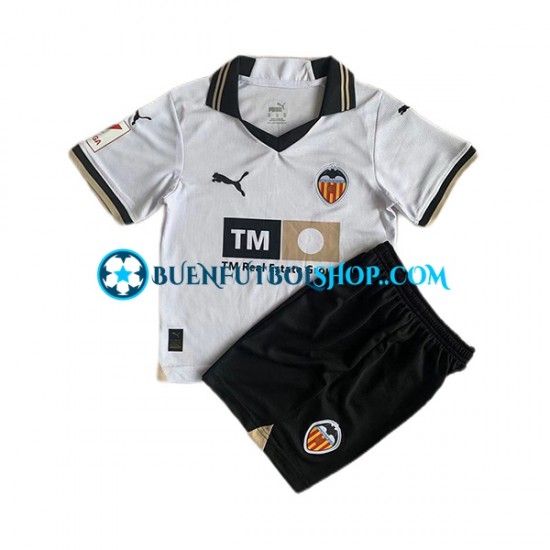 Camiseta de Fútbol Valencia CF 2023-2024 Primera Equipación Manga Corta Niño