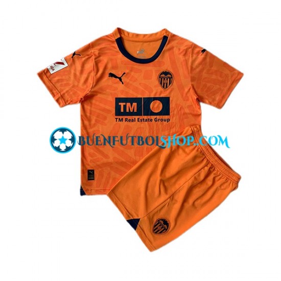 Camiseta de Fútbol Valencia CF 2023-2024 Tercera Equipación Manga Corta Niño