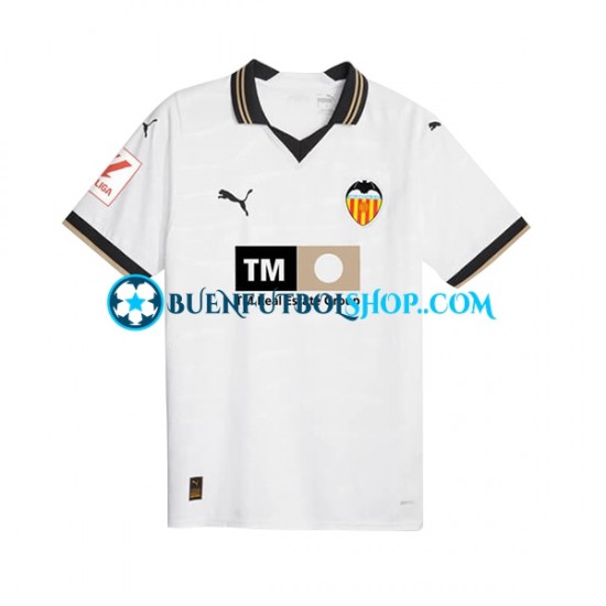 Camiseta de Fútbol Valencia CF 2023-2024 Primera Equipación Manga Corta Hombre