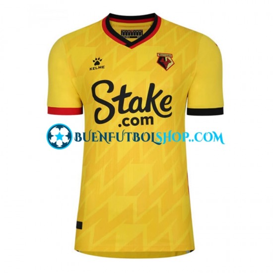 Camiseta de Fútbol Watford 2022-2023 Primera Equipación Manga Corta Hombre