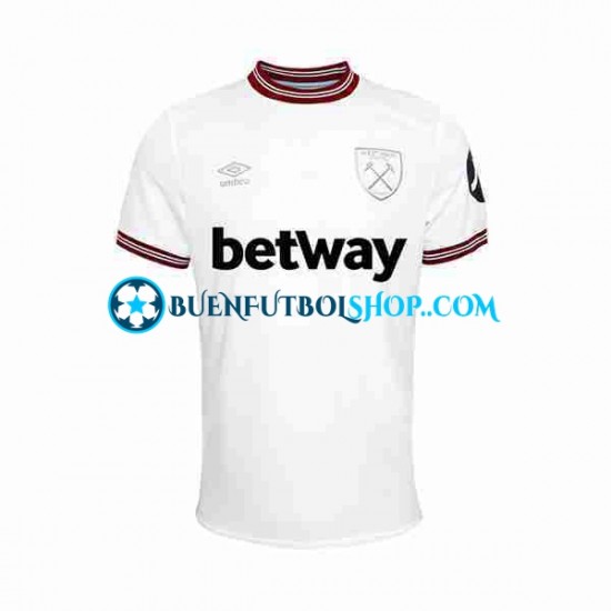 Camiseta de Fútbol West Ham United 2023-2024 Segunda Equipación Manga Corta Hombre