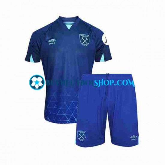 Camiseta de Fútbol West Ham United 2023-2024 Tercera Equipación Manga Corta Niño